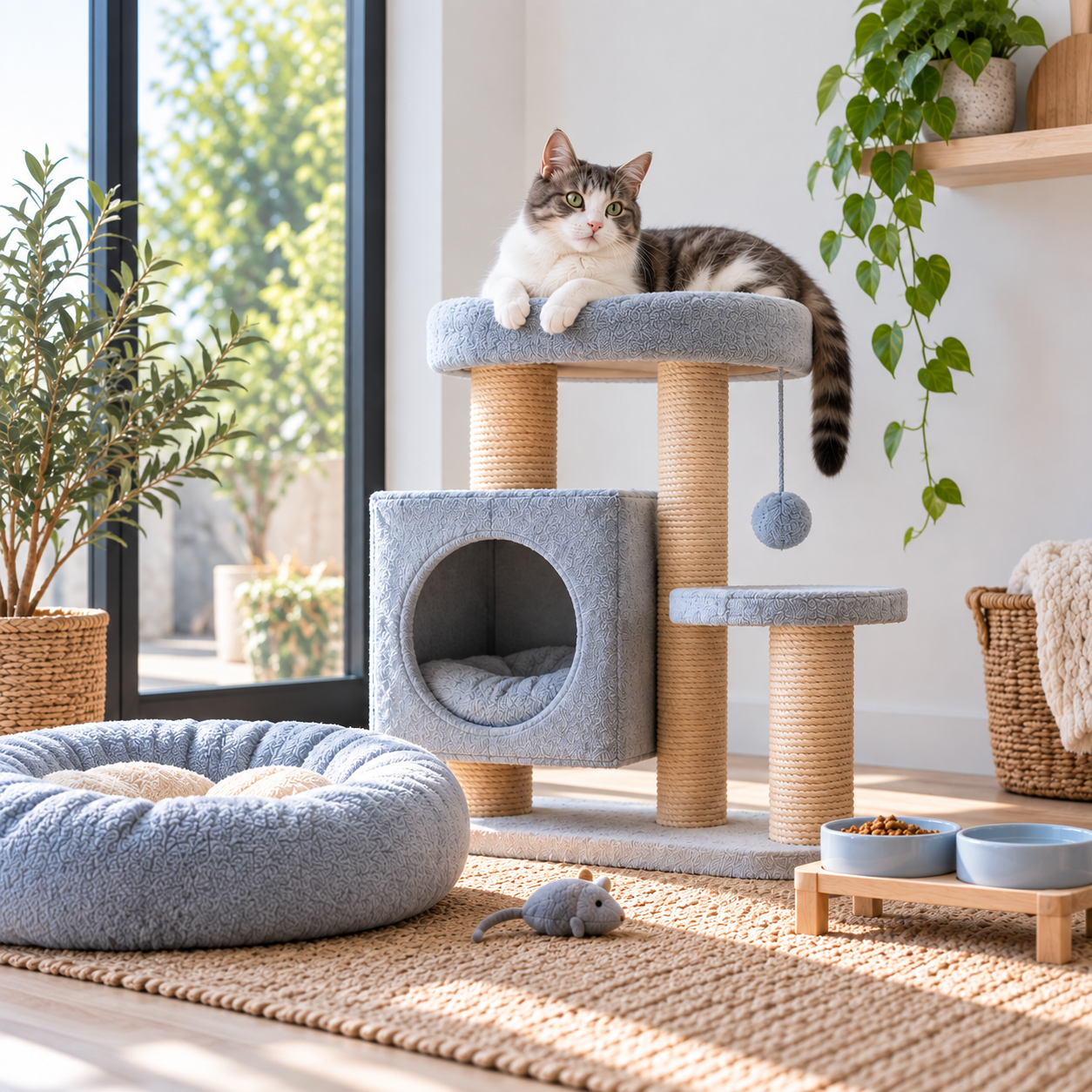 Private cat accommodation at Johannesburg cat hotel.
